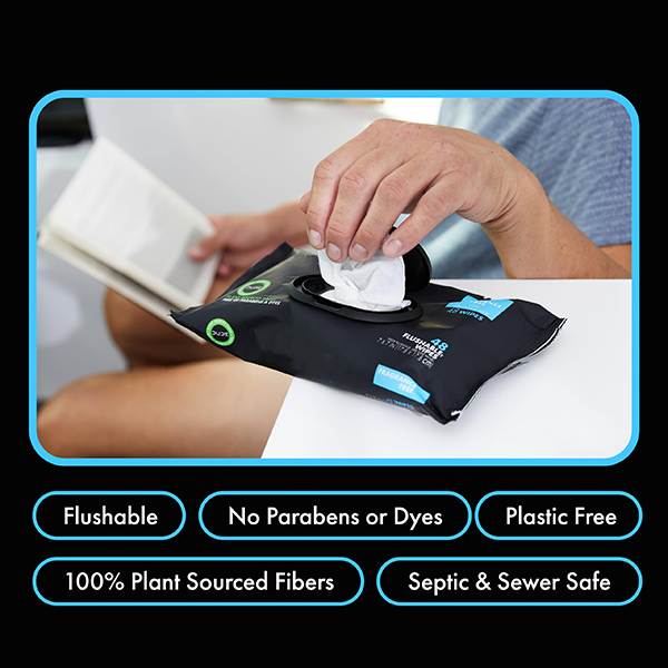 Extra Large Adult Toilet Wet Wipes With Vitamin E  Aloe Septic And Sewer Safe