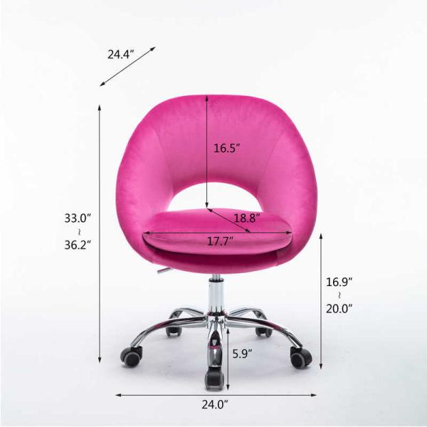 Morden Purple 8.2KGS Living Room Office Chair Upholstered Seat