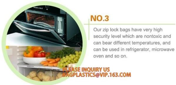 PE double sealed lock good quality bag zipper plastic cheap colorful bag zip, Double zip seal space saver zipper poly ba