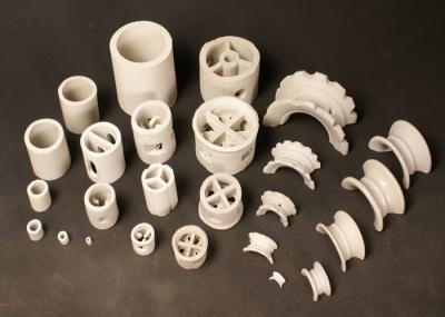 Industrial Alumina Ceramic Random Packing Cascade Rings In Absorbing Tower