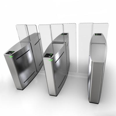 304 Stainless Steel Sliding Gate Turnstile With RS232/RS485 Dry Contact Input Interface