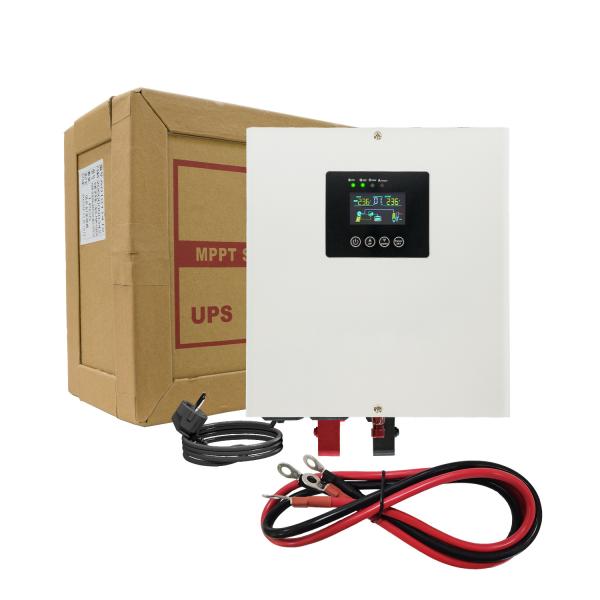 Invertisseur solaire MPPT avec entrée de 12V Capacité 1500VA, sortie de 1050W Pure Sine Wave UPS hors réseau