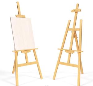 Foldable Tripod Wooden Display Easel 120cm 145cm 175cm Art Easel Stand FSC