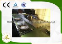 Green Light Glass Teppanyaki Hibachi Grill , Steel Frame Gas Flat Top Grill