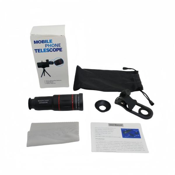 18x25 Mini Monocular With Tripod Universal Optics Glass Telescope Phone Camera Lens for Mobile Phone