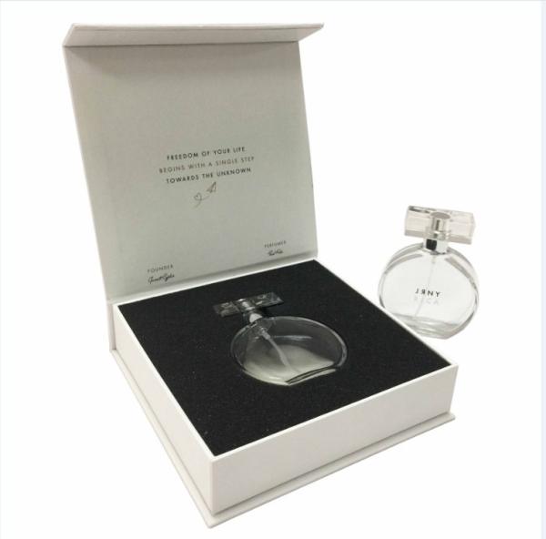 Logotipo feito sob encomenda empacotamento elegante impresso da caixa de presente de papel do perfume da caixa cosmética da garrafa