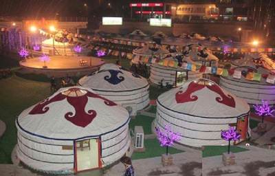 2 - 10m Diameter Mongolian Round Tent / Yurt Style House With Steel Structure