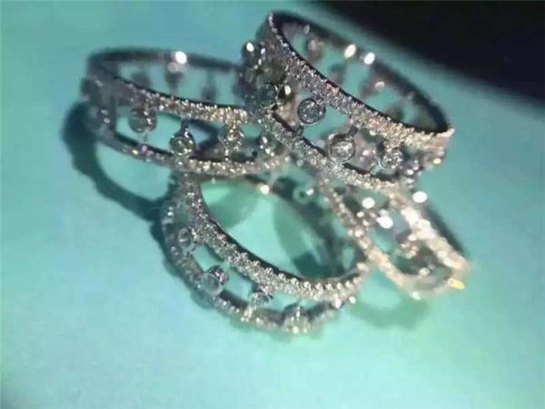 China Jewelry Factory  VVS Diamond Ring 18K White Gold Engagement Ring