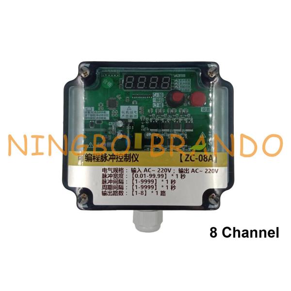 8 Lines Dust Collector Pulse Jet Valve Controller 220VAC Input Output