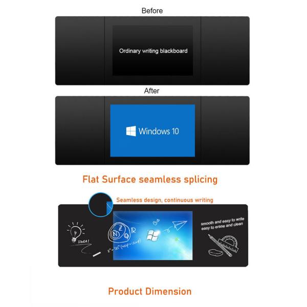 86 Inch 4K Smart Nano Blackboard with 10 Point IR Touch Panel for Interactive School Teaching