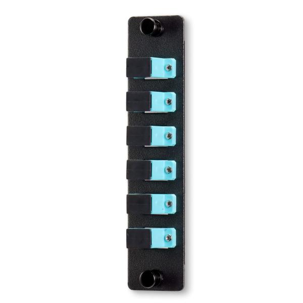 Simplex Multimode SC Fiber Patch Panel 6 Position Water Green