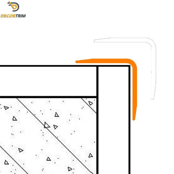 Powder Coating Wall Edge Protection Strips , 15mm Wall Corner Edging Strip 1.1mm Thick