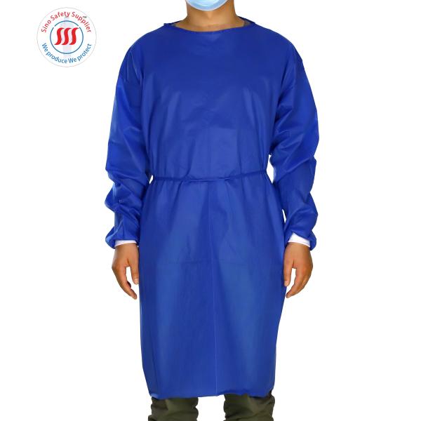 35gsm PP Medical Isolation Gowns Long Short Sleeves Hospital Non Woven Disposable Gown