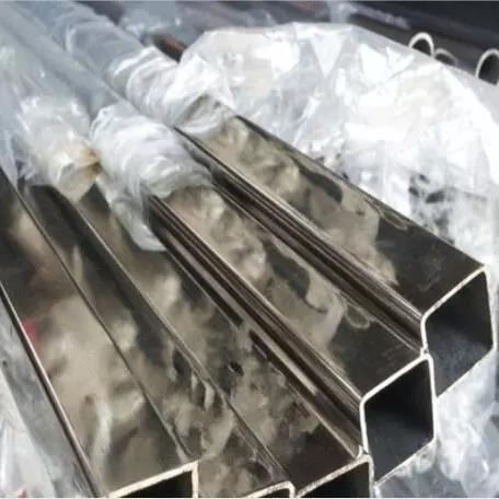 Tubos quadrados de aço inoxidável 304 seção oca laminados a frio para fabricação de papel