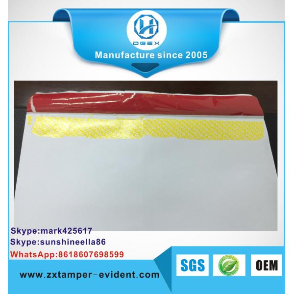 Уплотнение изготовленной на заказ безопасностью сумки трамбовки печатания логотипа очевидной почтовой само- кладет в мешки для банка