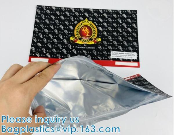 Slide Zipper Top Pouch Bags, Glossy, Matte, UV, Foil Stamping, Food Beverage Packaging, CMYK Pantone