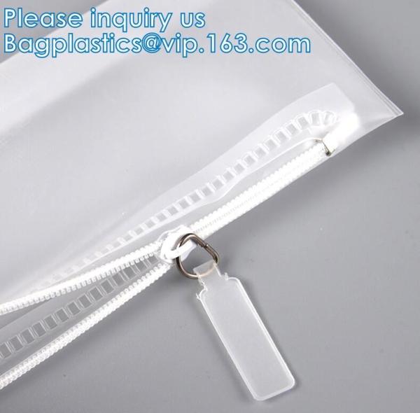 Biodegradable Customized PVC Matte Accessories Plastic Packaging Bag, Jewelry Pouch With Zipper Bag
