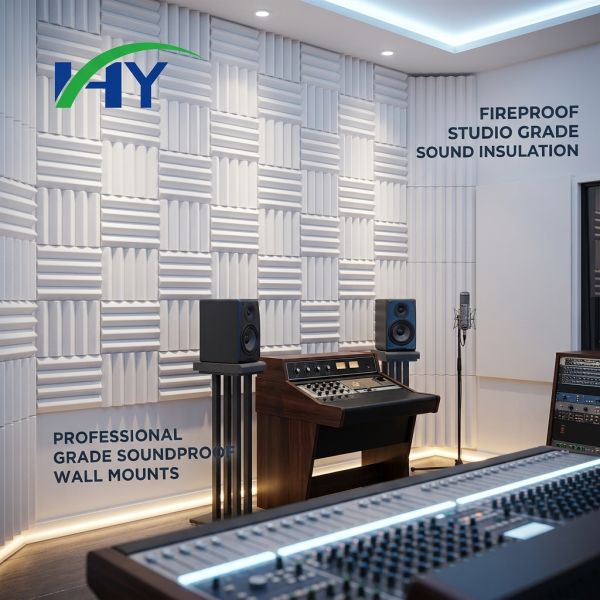 Acoustic Foam Panels Wholesale Flame Retardant PET Customized For Studios