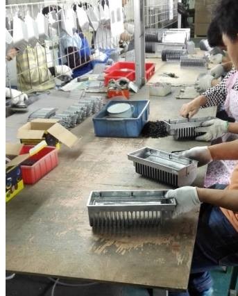 Cataphoresis Aluminum Pressure Die Casting Aluminum Die Castings LED Heatsinks