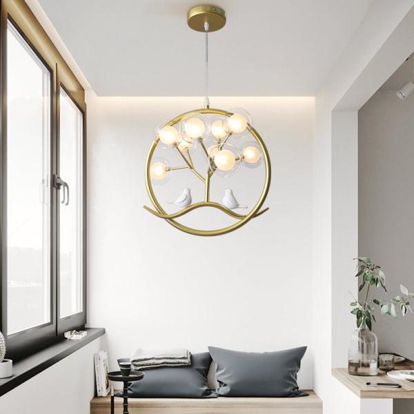 Bird cage ring chandelier Lamp Nordic Design Tree Branch Chandelier(WH-MI-249)