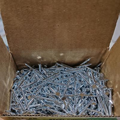 14mm Electro Galvanizado Unhas Diamond Point Forte Unhas de aço de alto carbono