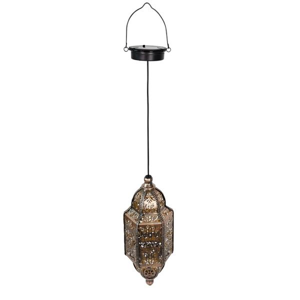 JYLIGHTING Solar Lamps Garden Waterproof Black Garden Light Outdoor Vintage Rope Pendant Light
