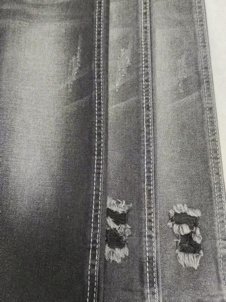 Breathable  style TWILL non stretch Denim Fabric BLACK/BLACK JSD3226A for  jeans vintage clothing Wholesale denim