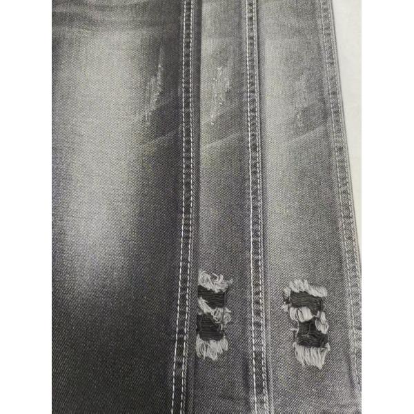 TWILL Non-Stretch 9.4oz Denim Fabric BLACK/BLACK With 10*10 Construction For Jeans