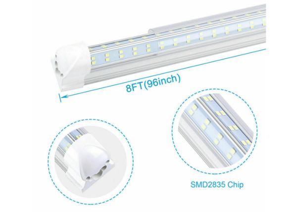 FCC 4 Row 8ft Integrated Led Tube Light 144W 2435*31*33Mm