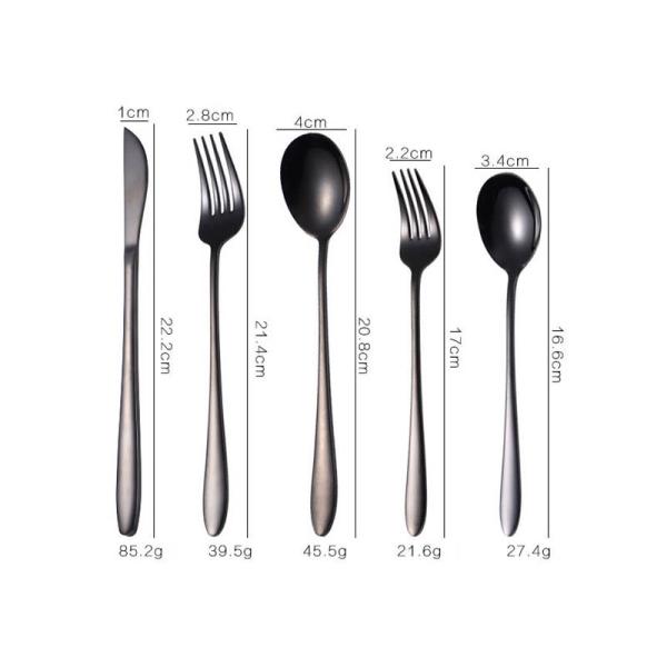 Five Piece Kitchen Household Items Western Stainless Steel Fork And Spoon Set Gift Box