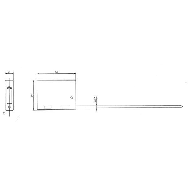 US-CC151 Adjustable Self Locking Cable Security Seals With 300mm Exposed Length