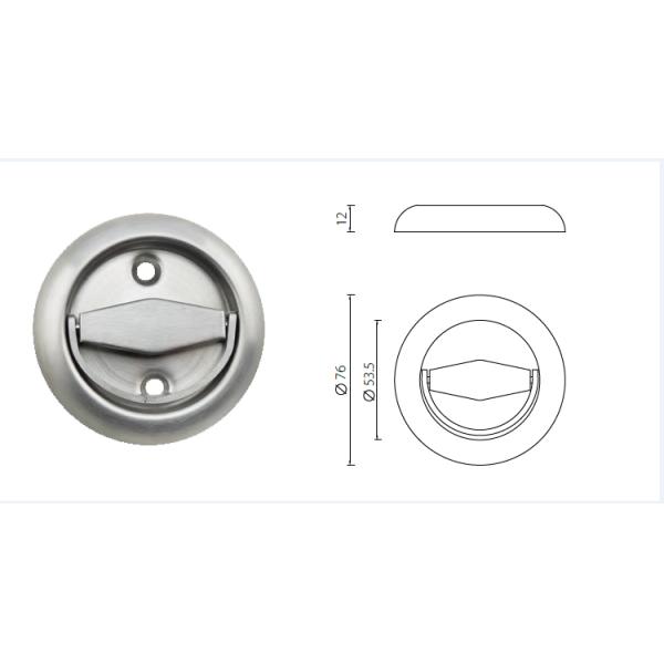 Flush Pull Handle Door Fitting Hardware for Store Room and Electrical Room