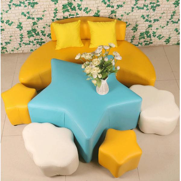 Leather Children Sofa Chair 35*28*35c  For Living Room