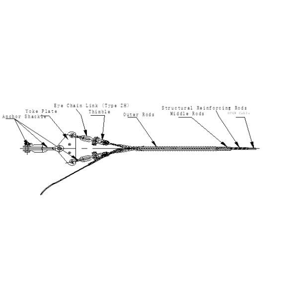 800M Span OPGW Tension Set Fiber Cable Fittings