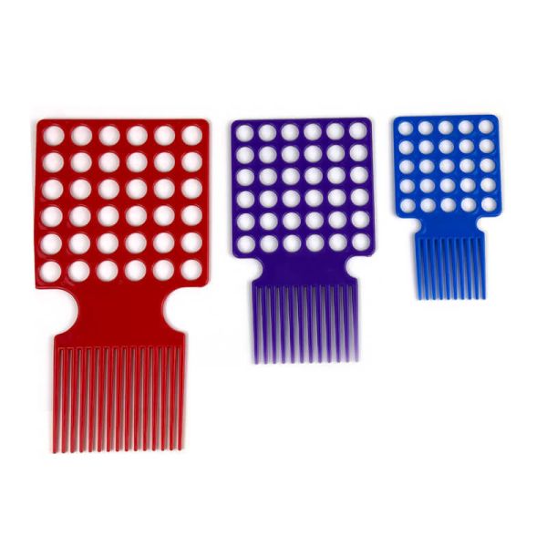 Natural And Coiled Hair Twist Comb Black Purple Afro Twist Comb ODM
