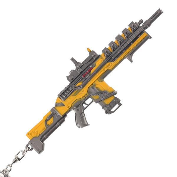Yellow Apex Legends Gun Keychain Helmlock Assault Rifle Press Point 16 cm