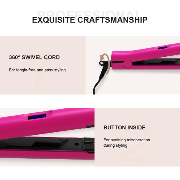1 Inch 450 Degrees Ceramic Plate Flat Iron Professional Salon Tools Infrared