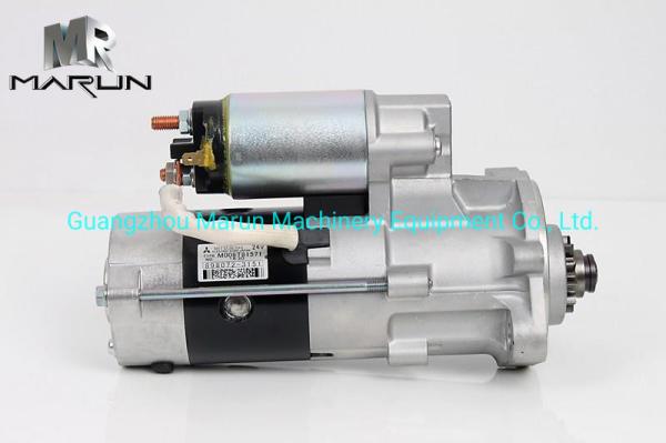 Original Isuzu Engine Parts Starter Motor 24V For 4LE2 8-98072315-0 Crankshaft