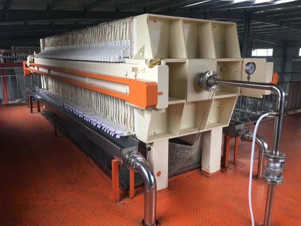 Filtre-presse à plaques et cadres manuel 4m2 pour le traitement des eaux usées