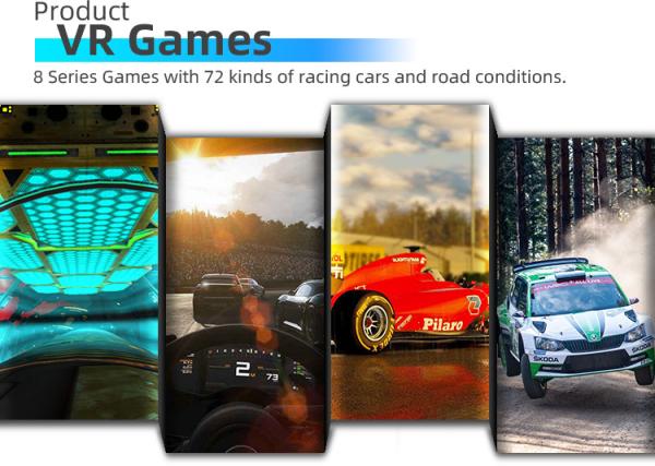 Customized 3 DoF 3 Screen F1 Car Racing Simulator With 2 Seats 3.0 KW
