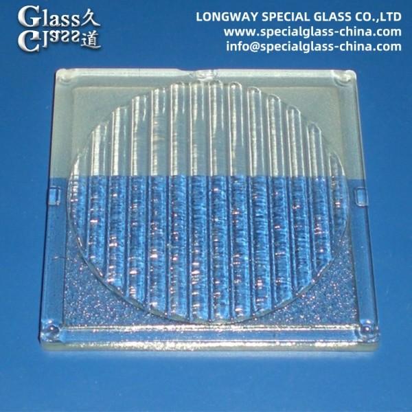 Sandblasting Surface Linear Glass Light Lens Spotlight Glass Cover