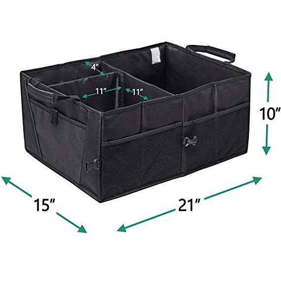 Vehicle Sedan Interior Collapsible Cargo Organizer / Suv Trunk Storage Organizers