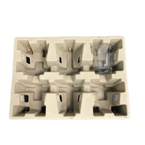 Biodegradable Eco Tray Packaging Waterproof Oilproof For Bottle Dry Press