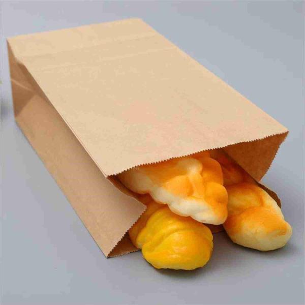 6 LB 5 LB Paper Snack Bags Grocery Brown Paper Bags Square Bottom