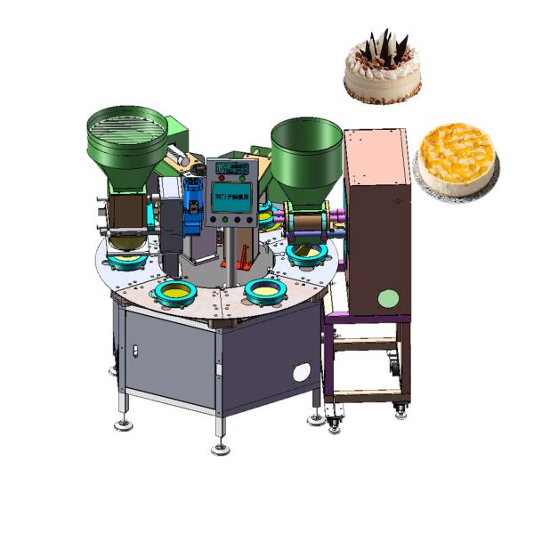 PLC Full Automatic Cake Production Line 220V For Cake Base Making