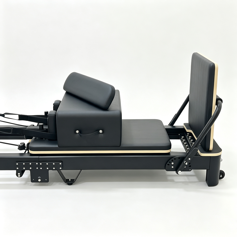 Aluminum Frame Foldable Pilates Reformer Rowing Machine With Germany Spring