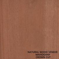 Corte cortado plano de la corona de la chapa de madera de caoba natural de los muebles y de los instrumentos de música