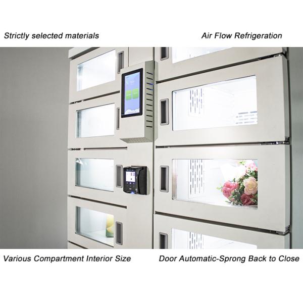 Умные Refrigerated шкафчики доставки пакета с экраном касания и Wifi 50Hz