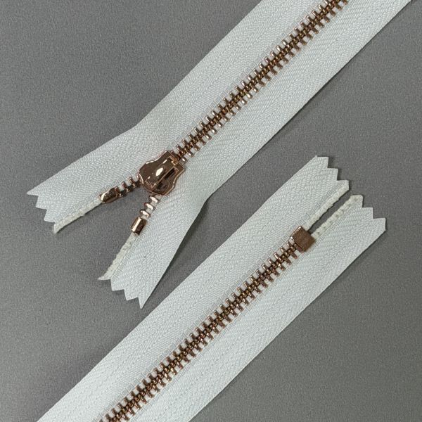 Y Shape Metal Zipper #5 Rose Gold Zipper High Tensile Strength