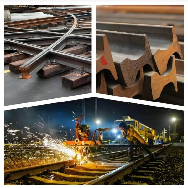 22 kg Q235B 55Q Carril de acero ligero utilizado en el ferrocarril Carril de grúa para la venta